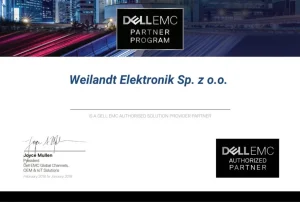 certyfikat autoryzowany dostawca dell dla weilandt elektronik